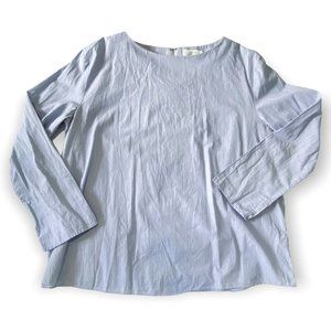 & Other Stories, blue pin stripe cotton blouse, US10